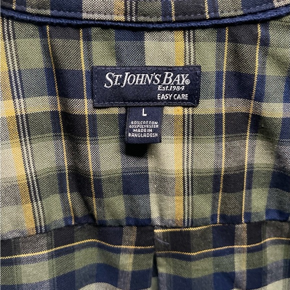 Men’s Flannel St.John’s Bay Long Sleeve Button Up T-Shirt, Size L - Picture 4 of 4